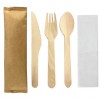 Wooden Cutlery Sets Flat